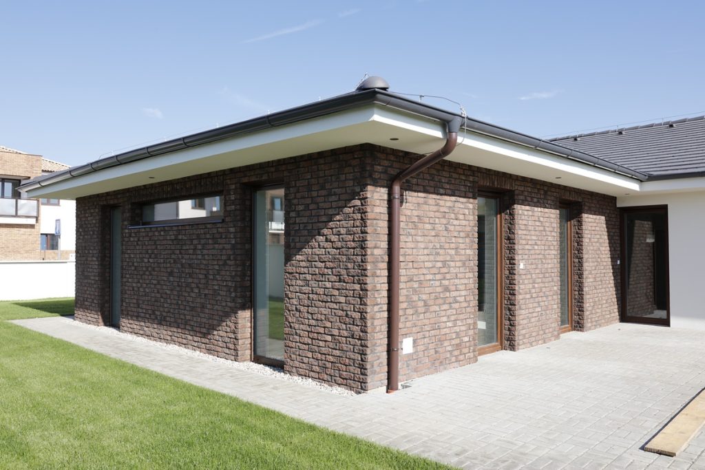 Rustic Red brick slips on new-build housing development