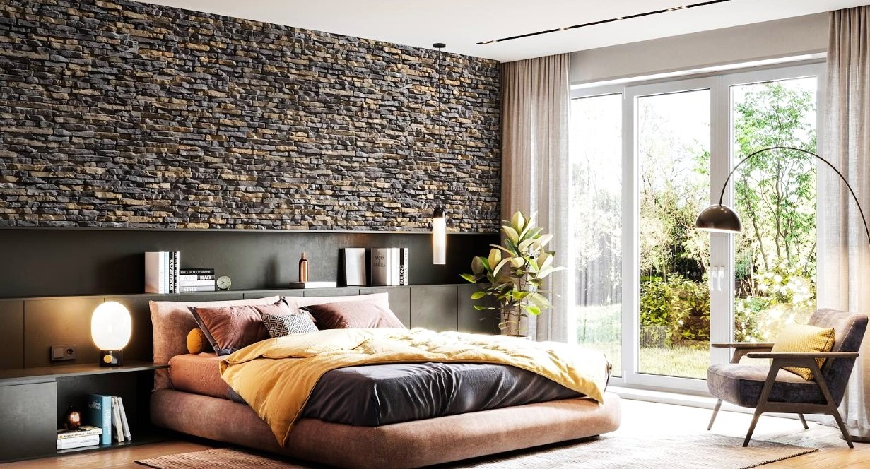Interior Stone & Brick Feature Installation